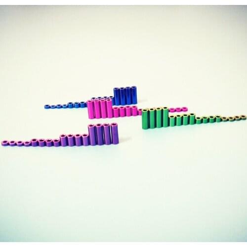 8 Sets(32pcs) 2mm Colorful Aluminum Spacers Tube M2 Screw Standoff Pillar for Tamiya Mini 4WD Racing Car Model 1.5/3/6/12mm