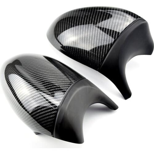 2xMirror Cover E90 Car Side Door Rearview Side Mirror Cover Cap For BMW E90 E91 2005-2007 E92 E93 2006-2009 M3 Style E80 E81 E87