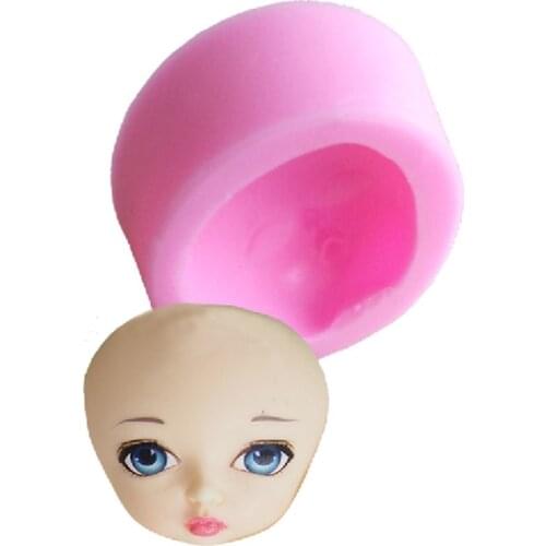 DIY baby girl face cooking tools wedding decoration Silicone Mould baking Fondant Sugar Craft Cake candy F0673