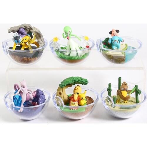 Pokemon Terrarium Collection Figure Vol.8 Gardevoir Farfetch'd Growlithe Mewtwo Cleffa Phanpy Raikou
