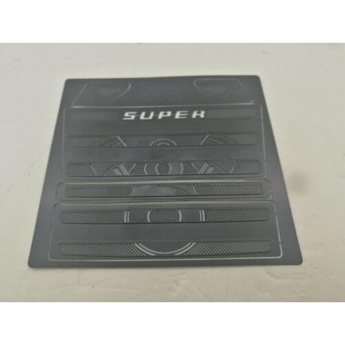 Black Stainless Steel Body Air Intake Guard For 1/14 Rc Truck Tamiya Scania Actros R620 56323 6X4 Tractor Parts