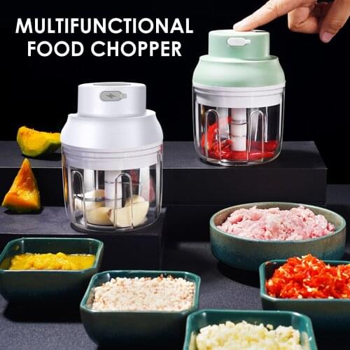 45W 250ML Electric Mini Kitchen Gadget Multifunctional Food Chopper USB Powered Food Processor For Chop Garlic Fruits Vegetables