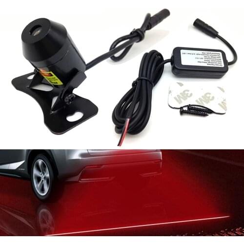 USB Car Starry Sky Atmosphere Light Auto Anti Collision Rear-end Laser Tail Fog Light Brake Parking Lamp Stop Rearing Warning Li