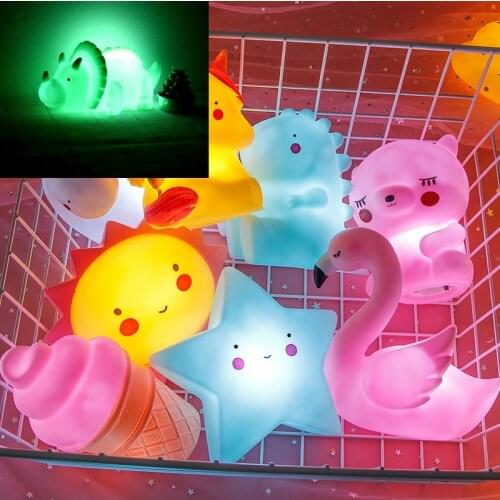 Mini dinosaur lamp kids night light home decoration glow in dark toy cartoon LED glow in the dark kids toys