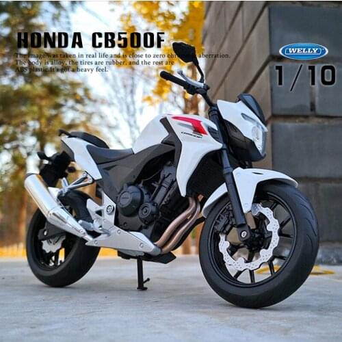 Welly 1:10 Hot New Style Honda CB500F Kawasaki YAMAHA Original Authorized Simulation Alloy Motorcycle Model Toy Car Collecting