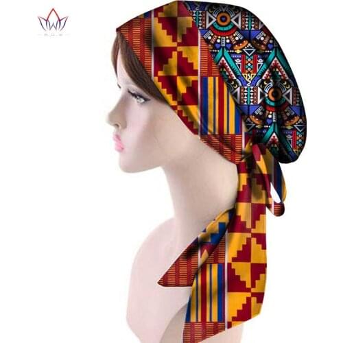 Fashion print women inner hijabs cap african head scarf turban bonnet ready to wear Islamic ladies wrap under hijab caps wyb56