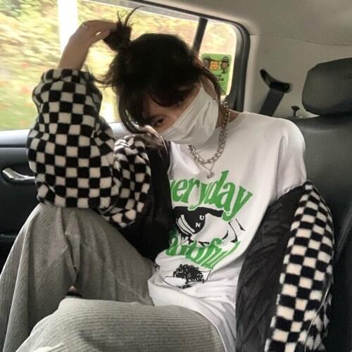 Summer 2021 Hip-Hop Style Printed Mens And Womens Short-Sleeved T-Shirt Cotton New Couple Wear Summer Clothes Creative Funny T