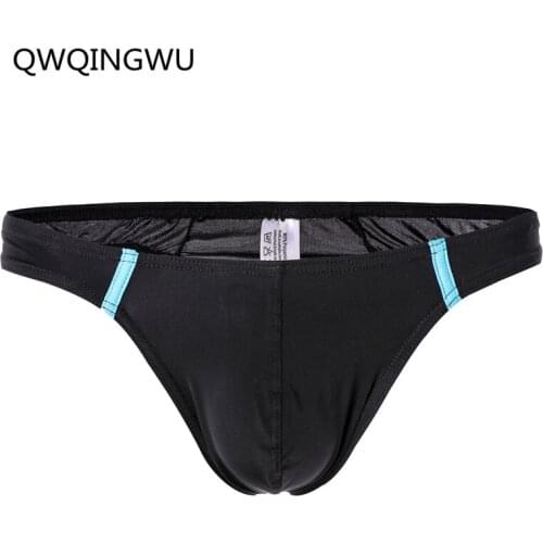 Men Briefs Penis Pouch Underwear Bulge Underpants Gay Sexy Briefs Low Waist Comfortable Men Sunny Boy Briefs Thongs Sleepwear
