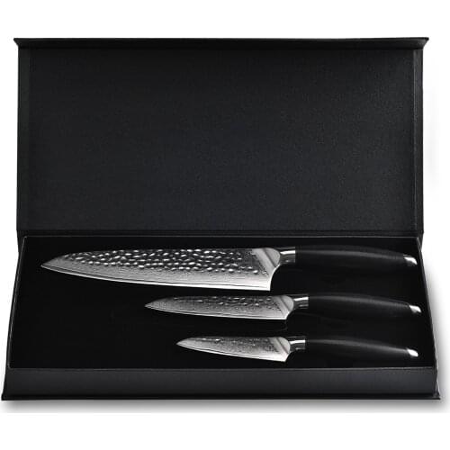 Professional Knives Set Damascus Steel Chef Paring Fruit Knife Cooking Slicing Cleaver Cutting Damascus Knives Meat Vegetable