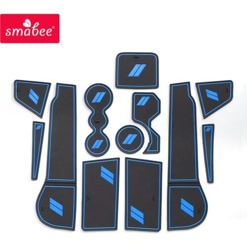 Anti-Slip Gate slot Cup Mat Fit For VW GOLF MK8 2020 2021 R GTI GTE Accessories Rubber Coaster Sport Style Non-Slip Pad