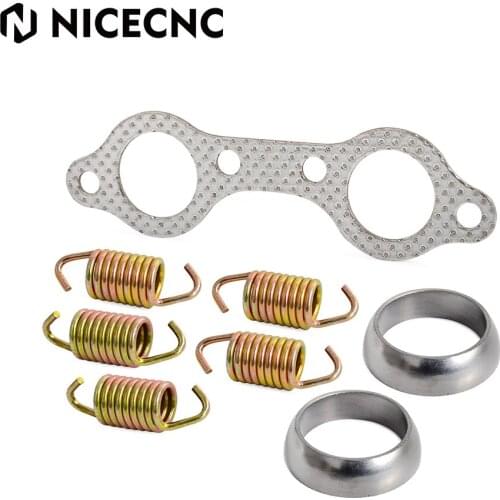 NICECNC Pipe Manifold Gasket Inlet Outlet Gaskets Springs Bolt For Polaris Sportman 600 2003-2006 700 2002-2007 ATV Accessories