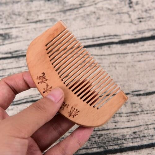 S/L Pocket Comb Handmade Sandalwood Anti-Static for hair Beard And Mustache Combs Hair Brush