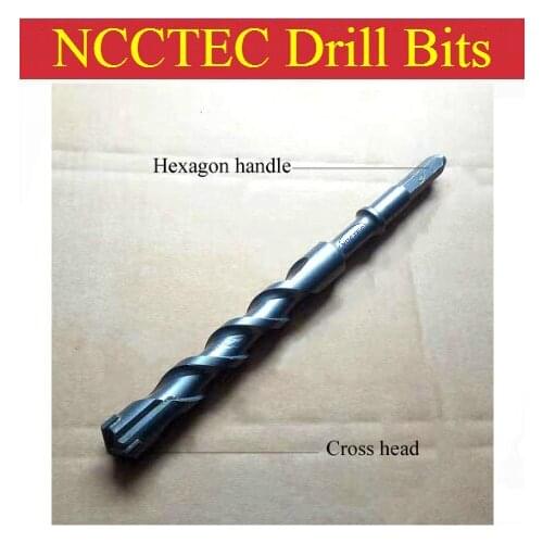 [Hexagon handle +Cross head] 19-35mm carbide wall Electric hammer core drill bits for Precise process hole drill FREE shipping