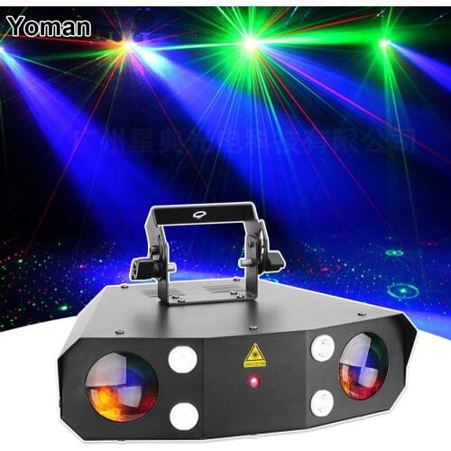 LED RGBWA Beam Wash Laser Strobe 4IN1 Light Laser Pattern Effect Lighting DJ Disco led Laser Projector For Party Wedding Stage