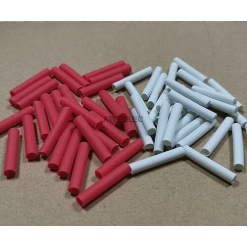 10pcs*0.02M Precut 2.4mm Diameter Adhesive Lined 3:1 Heat Shrink Tube Dual Wall Glue Wrap Wire Waterproof Red/White