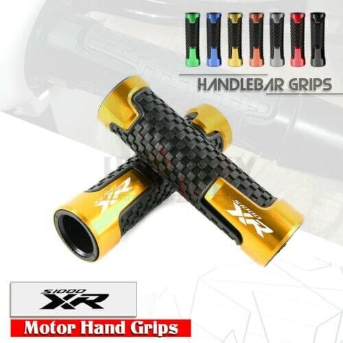 7/8"22mm Motorcycle Accessories Universal CNC Aluminum+Rubber Handle Grips for BMW S1000XR S1000 XR 15-2019