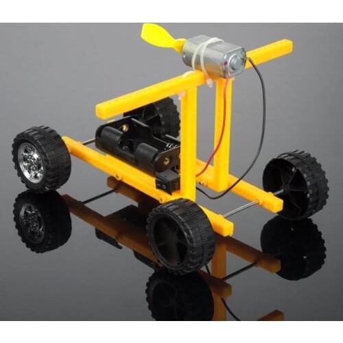 Wind car technology to make DIY small toys wind toy car puzzle creative science assembly