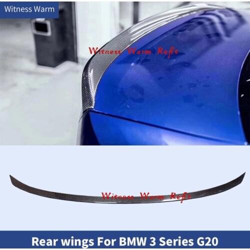 Rear Trunk Spoiler Boot Lip Wing For BMW 3 Series G20 G21 2019 2020 Rear Spoiler Carbon Fiber/FRP