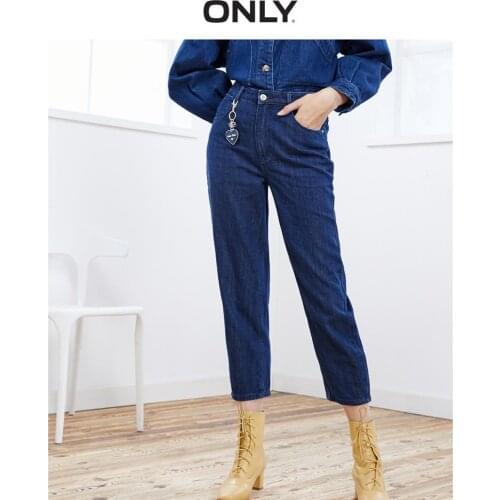 ONLY Womens 100% Cotton Loose Straight Fit Crop Jeans | 119449535