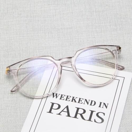 Vintage Glasses Frames For Women Clear Lens Ultralight Eyewear Cat Eye Optical Eyeglasses Female Transparent Pink Blue Oculos