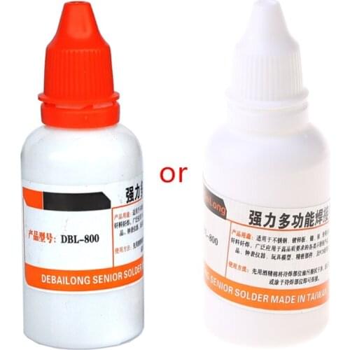 35ml Powerful Rosin Soldering Agent No-clean Flux Stainless Steel White Plate Iron 18650 Battery Welding Water Liquid