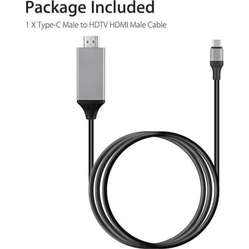 Type-C to HDMI on screen converter 4K adapter Android on screen 4K cable