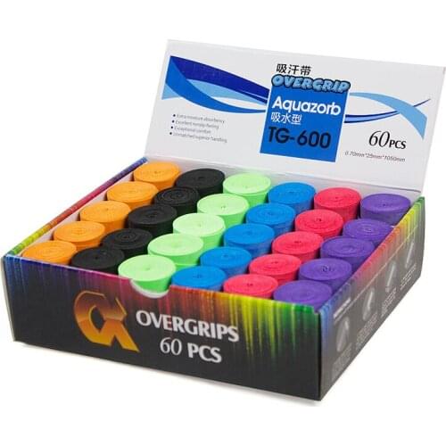 Aquazorb (60pcs/Lot)TG-600 dry feel Overgrip(badminton racket )