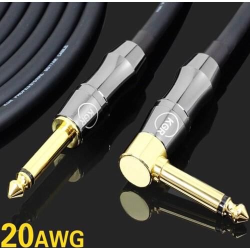 Guitar Audio Cable Connecting Line Electric Guitar Bass Piano Keyboard Drum Instrument Noise Reduction Shield Guitar Wire 20AWG
