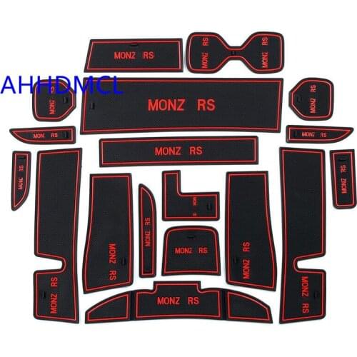 Car Door Slot Pad Cup Armrest Storage Pad Anti-Slip Mat Rug For Chevrolet Monza RS 2019