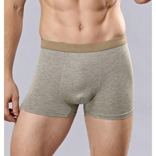 Mens Boxer Cotton Men Underwear Breathable High Quality Large Size Comfortable Elastic Shorts for Male