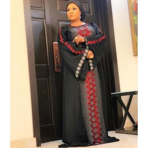 Black Diamonds Maxi Dresses Africa Clothing African Dresses For Women Long Dress Fashion African Dress Lady