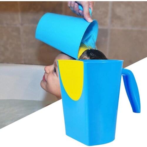 Baby Rinse Hair Bath Spoon Curvature Design To Prevent Water Drops Into The Eye Shampoo Cup Baby Bath Cup Baby Supplies