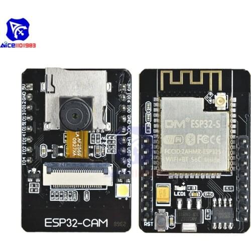 Diymore ESP32-CAM ESP32-S WiFi Bluetooth OV2640 2MP Camera Programmable Module Supports Photo/Video TF Card Slot for Arduino IoT