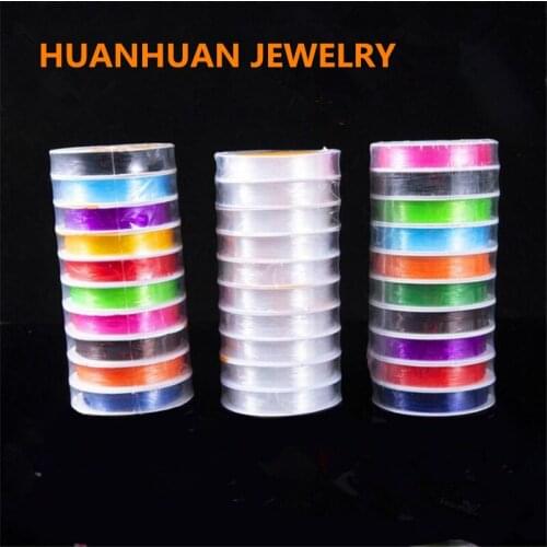 For jewelry 1mm Transparent Stretch Elastic Crystal Line Beading Rope String jewelry Cord String Thread DIY Handmade Bracelet