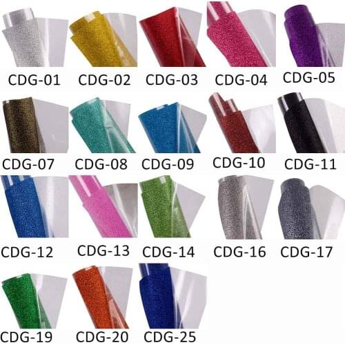 HOHOFILM HTV Glitter Heat transfer vinyl T-shirt Vinyl Garment Sports Cutting vinylPlotter sticky iron on Heat press film