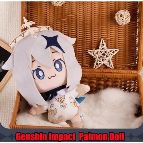 Games Genshin Impact Cosplay Paimon Plush pillow cushion doll Gift Cartoon About 45cm Doll Christmas Halloween Daily Gifts