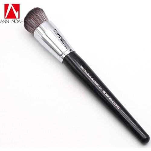 Professional Black Long Wood Handle Dense Synthetic Fiber 83 Pro Ultra Liquid Foundation Makeup Brush