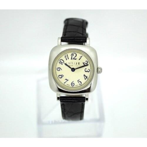 INFIJE Quartz Watch in Steel with Leather Strap - MADE IN ITALY