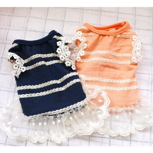 Summer Dog Lace Tullle Dress Pet Dog Clothes For Small Dog Party Birthday Wedding princess Dress Costume Spring Pet Clothes