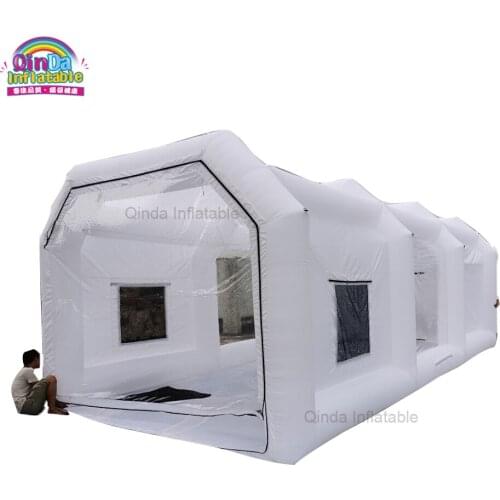 Hot Selling Inflatable Car Wash Tent White Inflatable Paint Booth For Car Spraying