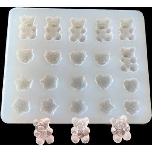 DIY Small Love Shape Hairpin Silicone Epoxy Mold DIY Keychain Pendant Jewelry Crafting Mould for Valentine Love Gift