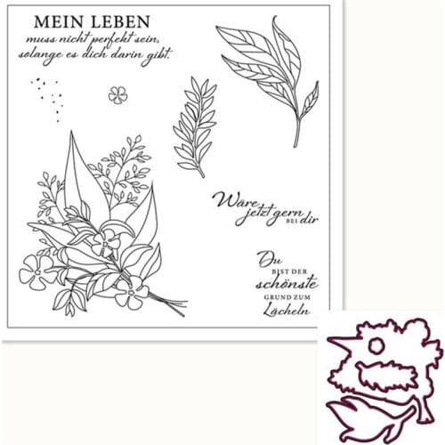 German 2021 New Metal Cutting Dies and Clear Stamps Template For DIY Scrapbook Album Embossed Paper Card Knife Mold