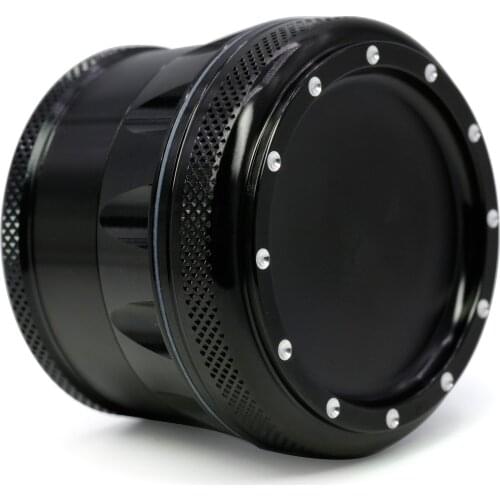 New 4 Parts 69mm Aluminum Alloy Tobacco Smoke Herb Grinder Hand Crank Muller Mill Pollinator Shisha Hookah Pipe Wholesale 2020