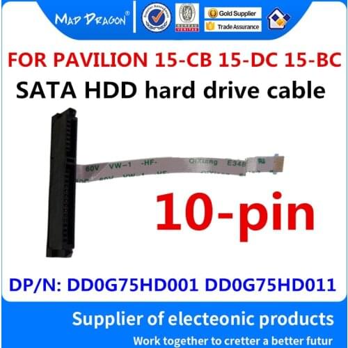 NEW SATA SSD HDD hard drive cable Disk connector for HP PAVILION 15-CB 15-CB045W 15-BC 15-DC HDD Cable DD0G75HD001 DD0G75HD011