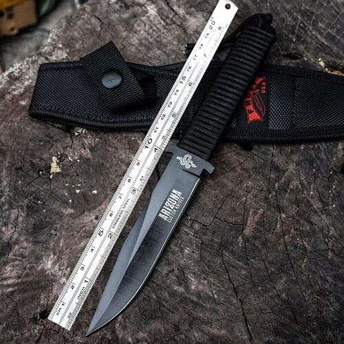 WIND Self-defense knife, outdoor survival tactical knife, camping knife, high hardness sharp hunting knife, 5cr13mov blade