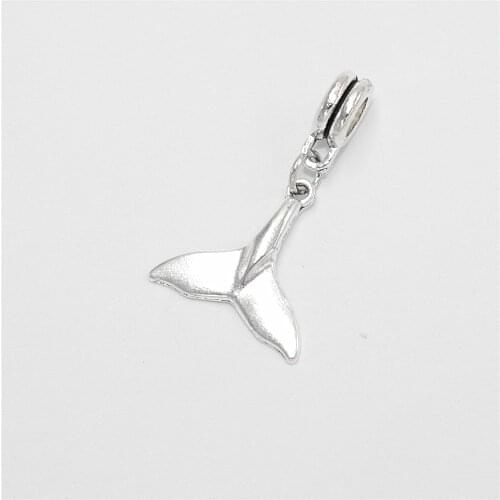 Wholesale Bulk Charms 12pcs Dolphin Tail Pendants Beads Suitable for Womens Necklace Bracelets Jewelry Making