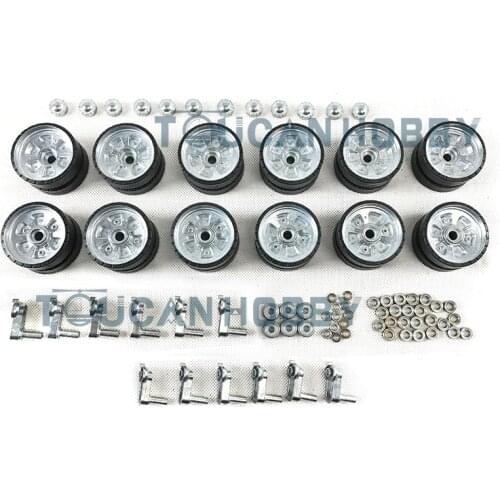 1/16 Scale Full Metal Road Wheels HengLong T90 RC Tank Suspention Bar Cap 3938 TH00586