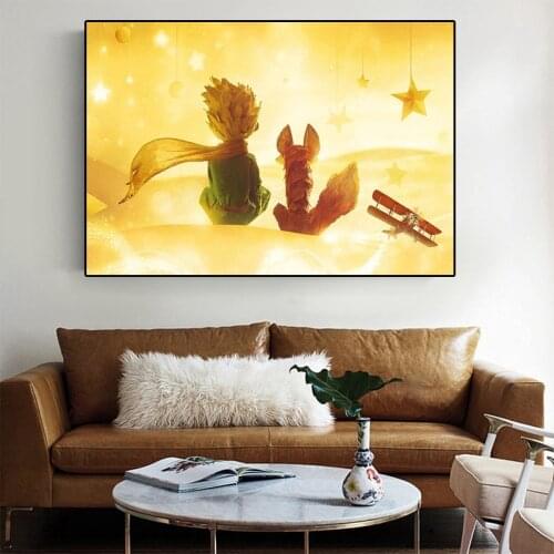 The Little Prince Movie Posters and Prints Classic Wall Art Canvas Paintings Decorative Pictures for Living Room Home Decor