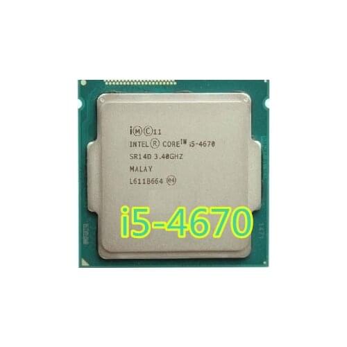 Intel Core I5 4670 i5 4670 3.4GHz 6MB Socket LGA 1150 Quad-Core CPU Processor SR14D i5-4670 1150