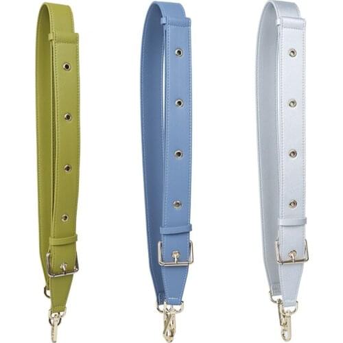 Adjustable Female Bag Strap PU Leather Long Shoulder Bag Strap For Crossbody Solid Color Women Handbag Accessories Replacement